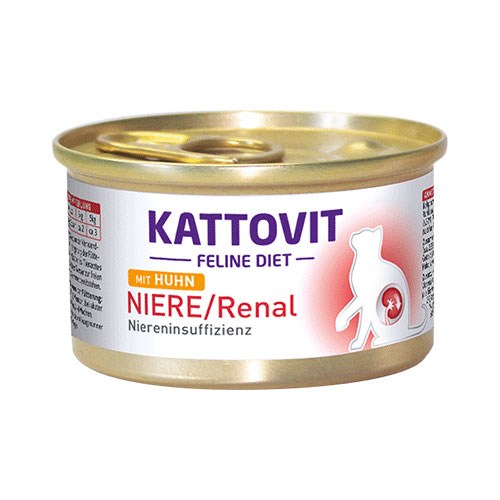 Kattovit-Feline-Niere-Renal-HUHN-85g