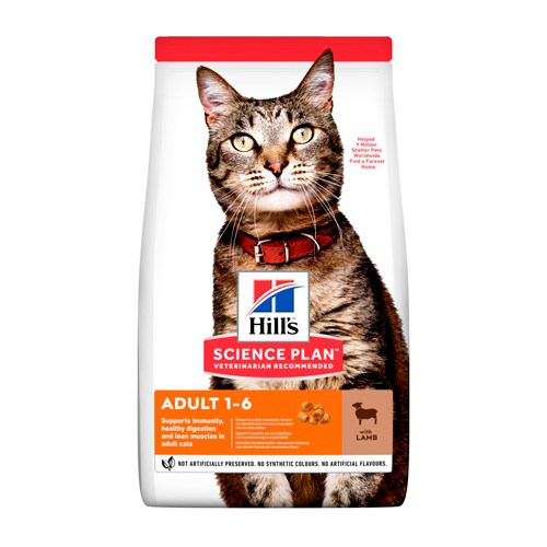 Sausa-bariba-kakiem-Hills-Science-Plan-Adult-Cat-Lamb