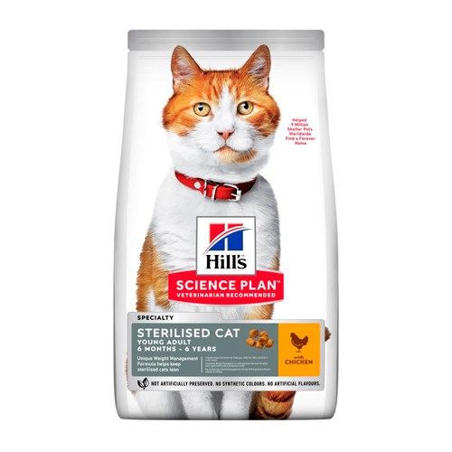 Sausa-bariba-sterilizetiem-kastretiem-kakiem-Hills-Science-Plan-Sterilized-Cat-Young-Adult-Chicken
